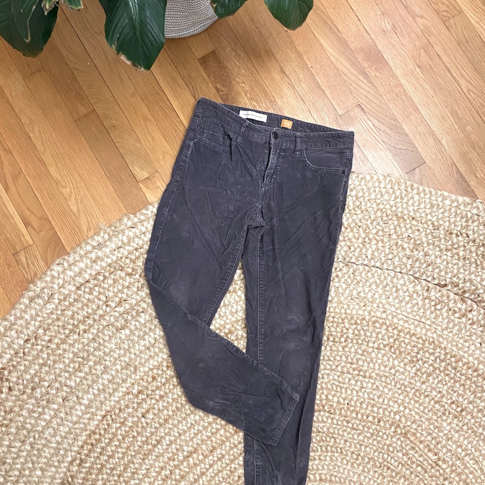 Anthropologie Pilcro Gray Corduroy Pants Size 29